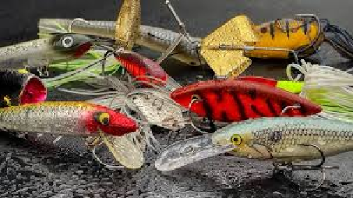 Winter bass tackle box essentials.